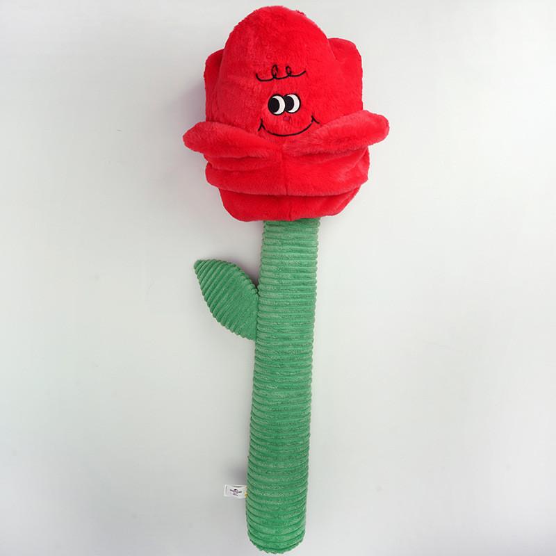 Schöne Plüsch-Rosenblüten in Gelb und Rosa, wahlweise 48 cm und 85 cm