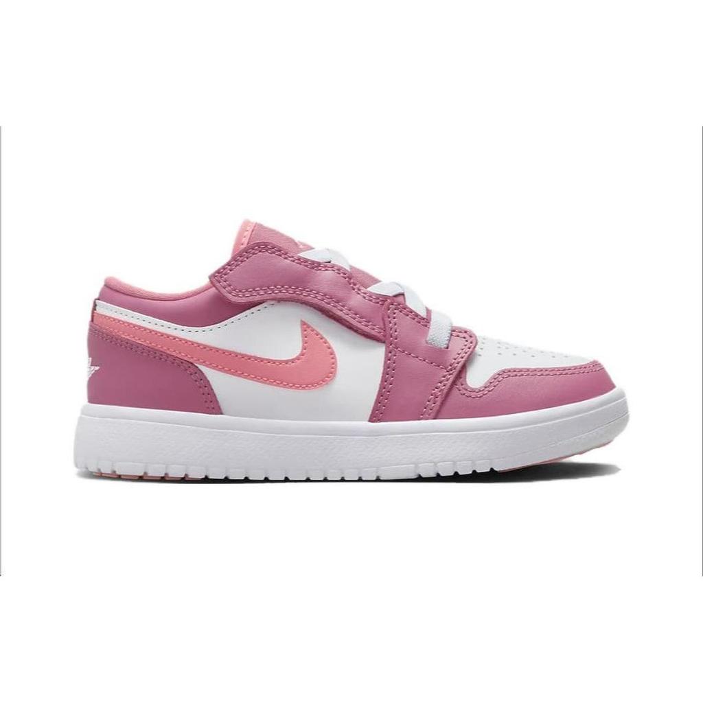 Air Jordan 1 Low ALT PS Desert Berry Kids Sneakers Pink White Coral-Chalk BQ6066-616
