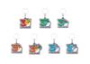 Pokemon 30th Anniversary Metal Charm Mascot Complete Set 7 Keychains JP