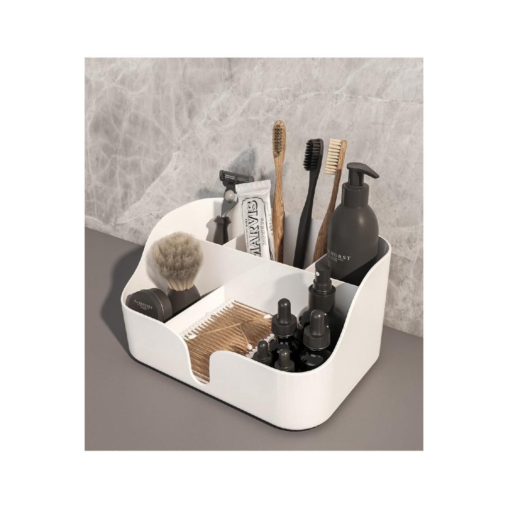 Makeup And Cosmetics Organizer Box Organizer White