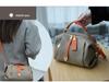 Korean Style Versatile Women's Handbag - Top Layer Cowhide, Color Blocking, Sequined Boston Shoulder Bag