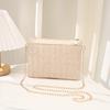 Straw bag Casual messenger bag Woven clutch women's bag Summer beach bag Mobile phone handbag
