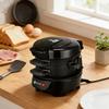 Starlux Breakfast Sandwich and Burger Maker with Egg Fryer and Toaster