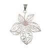 Pink Chalcedony Gemstone 925 Sterling Silver Jewelry Handmade Boho Pendant 2.29" CP-19-17