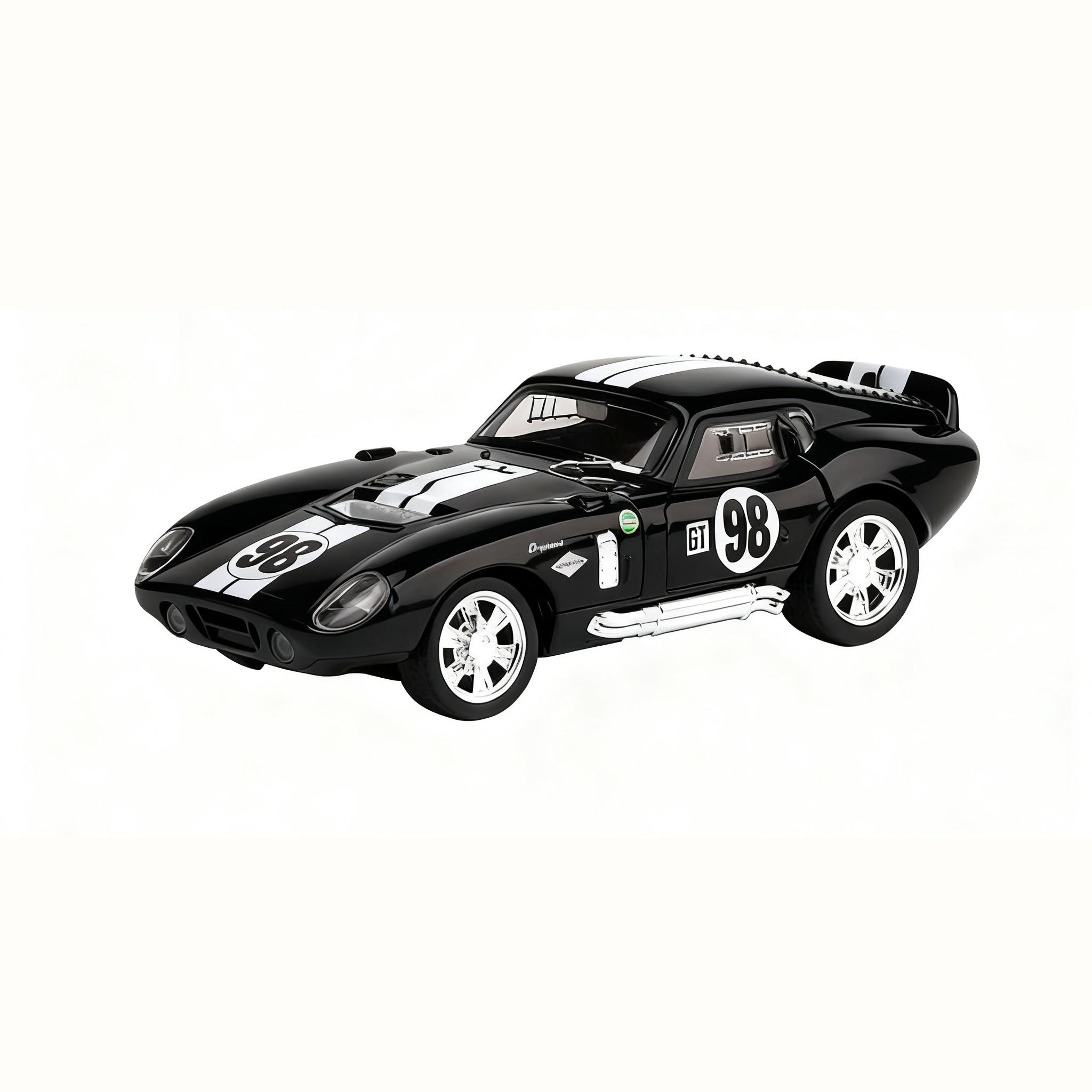

1/32 Ford Shelby Купе Сплав Трековый Спортивный Автомобиль Модель Литой Металл Классические Гоночные Автомобили Модель Автомобиля Звук и Свет Детская Игрушка Подарок чёрный