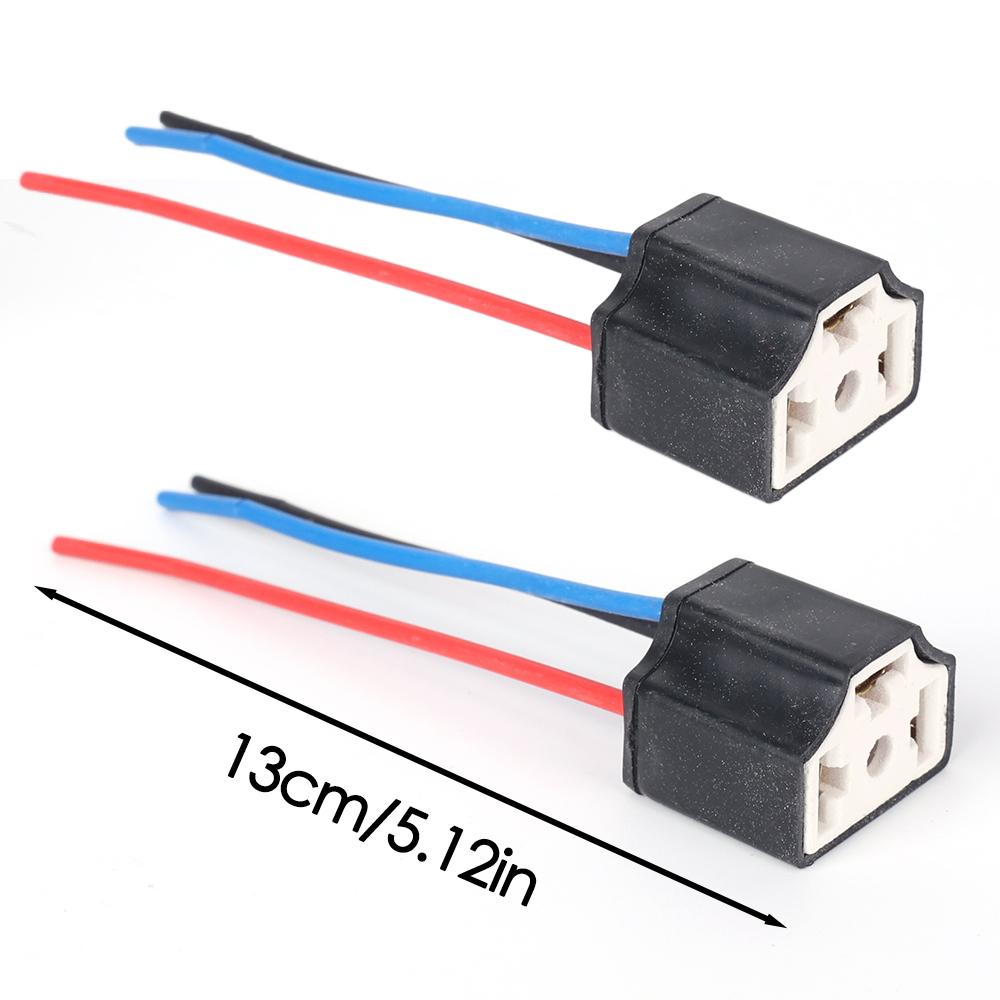 

Гнездо для автомобильной лампы H4 с тремя отверстиями, гнездо для автомобильной лампы H4, износостойкий керамический держатель, часть разъема для фары H4 13 см