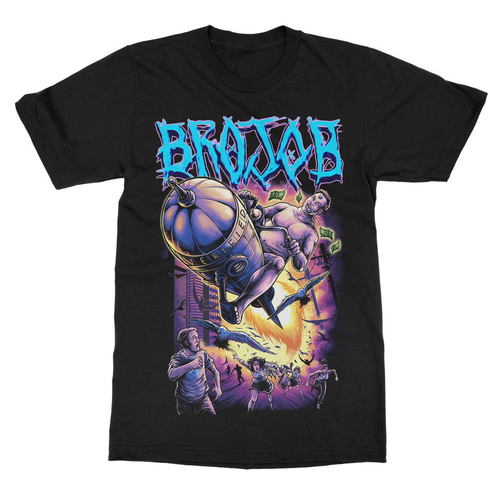 Pop Brojob Band Graphic Cotton Tshirt Unisex Summer Short Sleeve Fashion Brand Tee Luxury Casual Vintage Retro Top