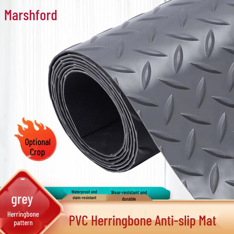 Durable PVC Non-Slip Floor Mat 1 x 1 m
