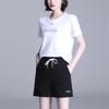 2022 Summer Solid Colour Women Short Drawstring Elastic Fashion High-waisted Sports Pants cottonComfort Straight Shorts Women