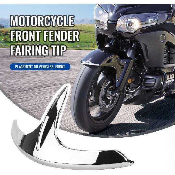 GZYF ABS Plastic Chrome Motorcycle Front Fender Fairing Tip Trim Decorative Accessories Fits for Honda Goldwing GL1800 2001-2017 / Goldwing F6B
