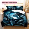 Cartoon Pattern Bedding Quilt Set Quilt Cover Pillowcase Home Decoration Birthday Gift (1 * Duvet Cover + 2 * Pillowcase, Without Core)
