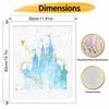 Disney watercolor fairy castle paint by numbers painting kit handmade diy home decor gifts wall art canvas for adults unique craft set