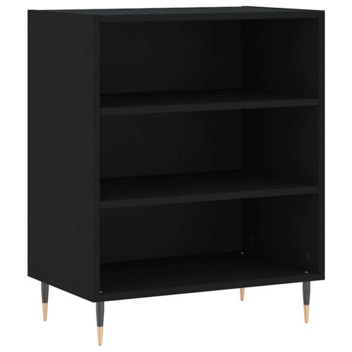 VidaXL Buffet noir 57x35x70 cm bois d’ingénierie 827125