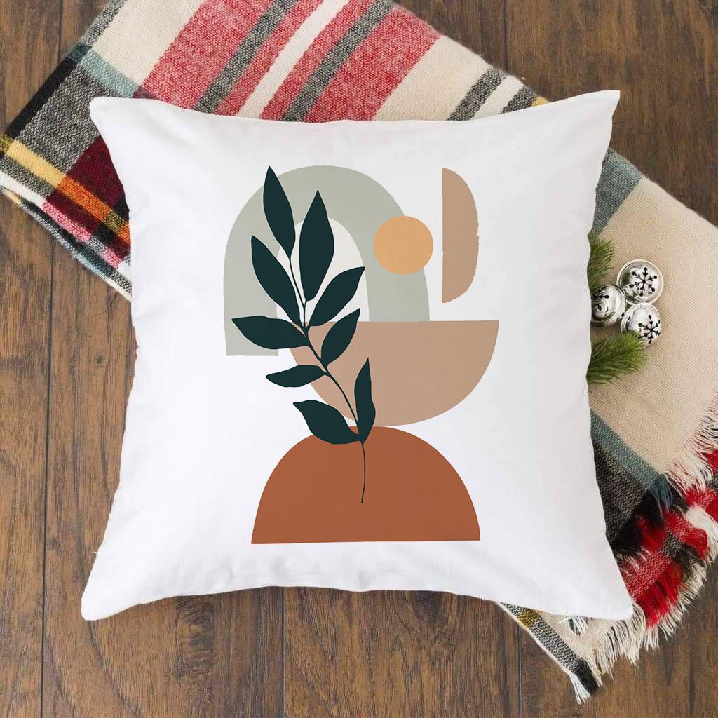 Nordic Geometric Plant Print Cushion Cover Pillow Cases Home Outdoor Balcony Sofa Living Room Aesthetic Decoration Pillowcase