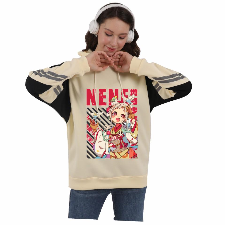 Jibaku Shonen Hanako-kun Plus Size Casual Pullover Hoodie