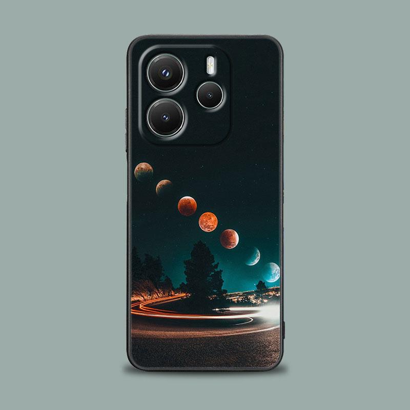 

Phone Case for Xiaomi Redmi 15C 14C 12C 13C Redmi Note 15 14 13 12 11 10 Pro Plus 12S Cover Sky Space planet Moon Stars Universe Redmi 12