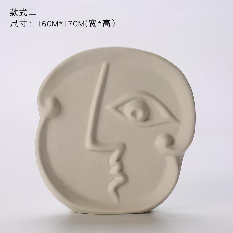 Nordic Style Ceramic Vase Art Decoration for Human Body Living Room Flower Arrangement Homestay Hotel Decoration Home Decor