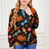 Halloween Day Sweatshirts For Children Boys And Girls Knit Sweater Cute Shirt Fall Crewneck Pullover Tops
