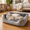 Short Plush Pet Cushion Bed Soft Texture Dog Bed Comfortable Kitten Bed  Cats Kittens