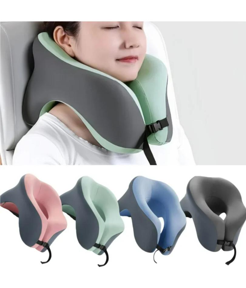Portable U-shaped Travel Pillow Memory Foam Sleeping Pillows Office Nap Pillow Car Airplane Neck Cushion Ergonomic Head Support