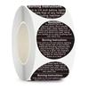 Scented Candle Safety Tips Self-Adhesive Stickers