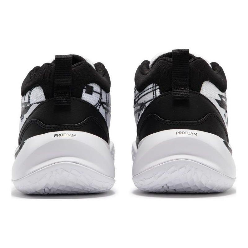 PUMA Playmaker Pro Courtside Unisex Non-slip Basketball Shoes Black White 378324-01