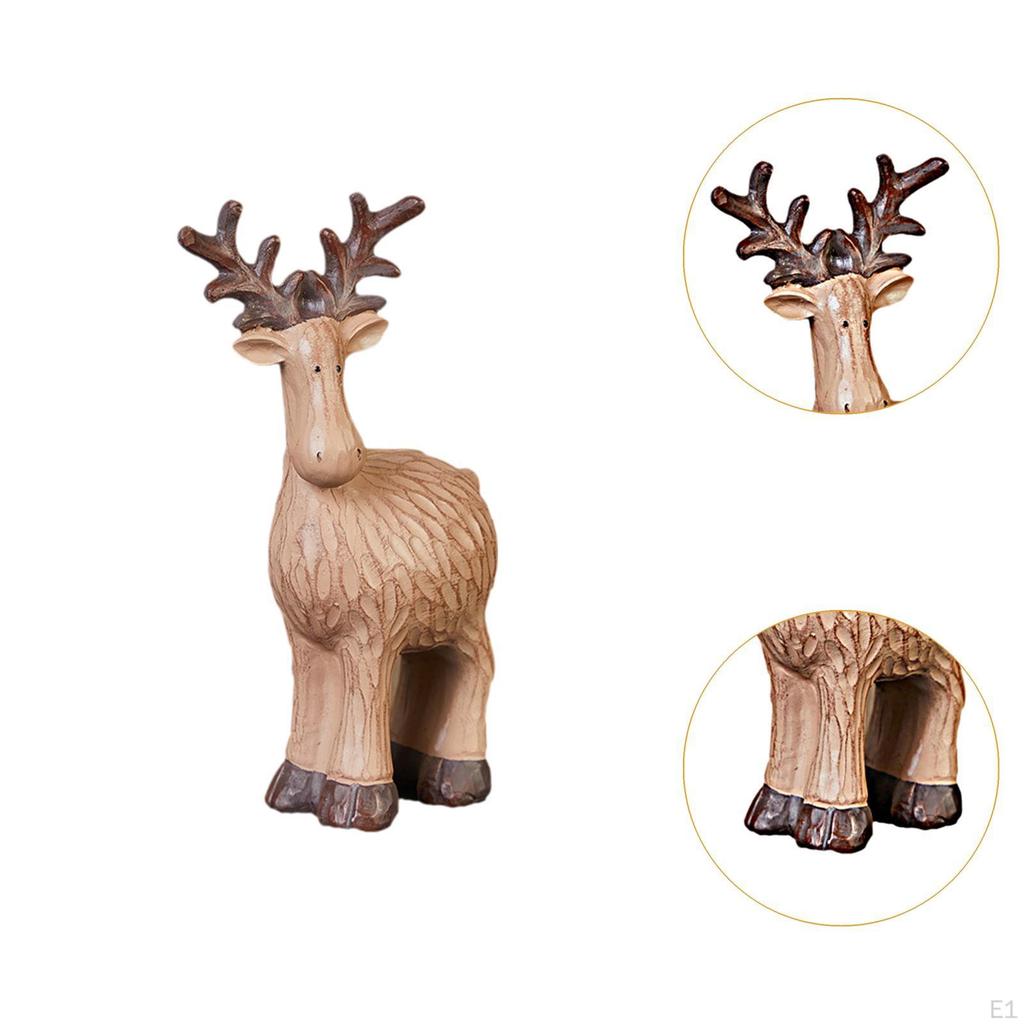 Animal Figurine Elk Statue Living Room Desktop Decoration Bedroom Table Centerpiece Bookshelf