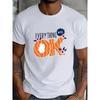 European Sizes Everything Will Be Ok Graphic Tee - Comfortable Summer T-Shirt for Men, Perfect Gift for Family Reunion