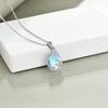 Imitation moonstone necklace Vintage patterned vine design necklace New trendy pendant necklace