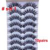 8/20 párov 15-20 mm prírodné 3D umelé mihalnice Makeup Kit Mink Lashes Predlžovanie norkových mihalníc