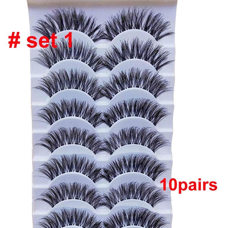 8/20 párov 15-20 mm prírodné 3D umelé mihalnice Makeup Kit Mink Lashes Predlžovanie norkových mihalníc