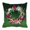Green plants and flowers pattern series Digital printing short plush pillow covers for car sofa office cushion cover home goods