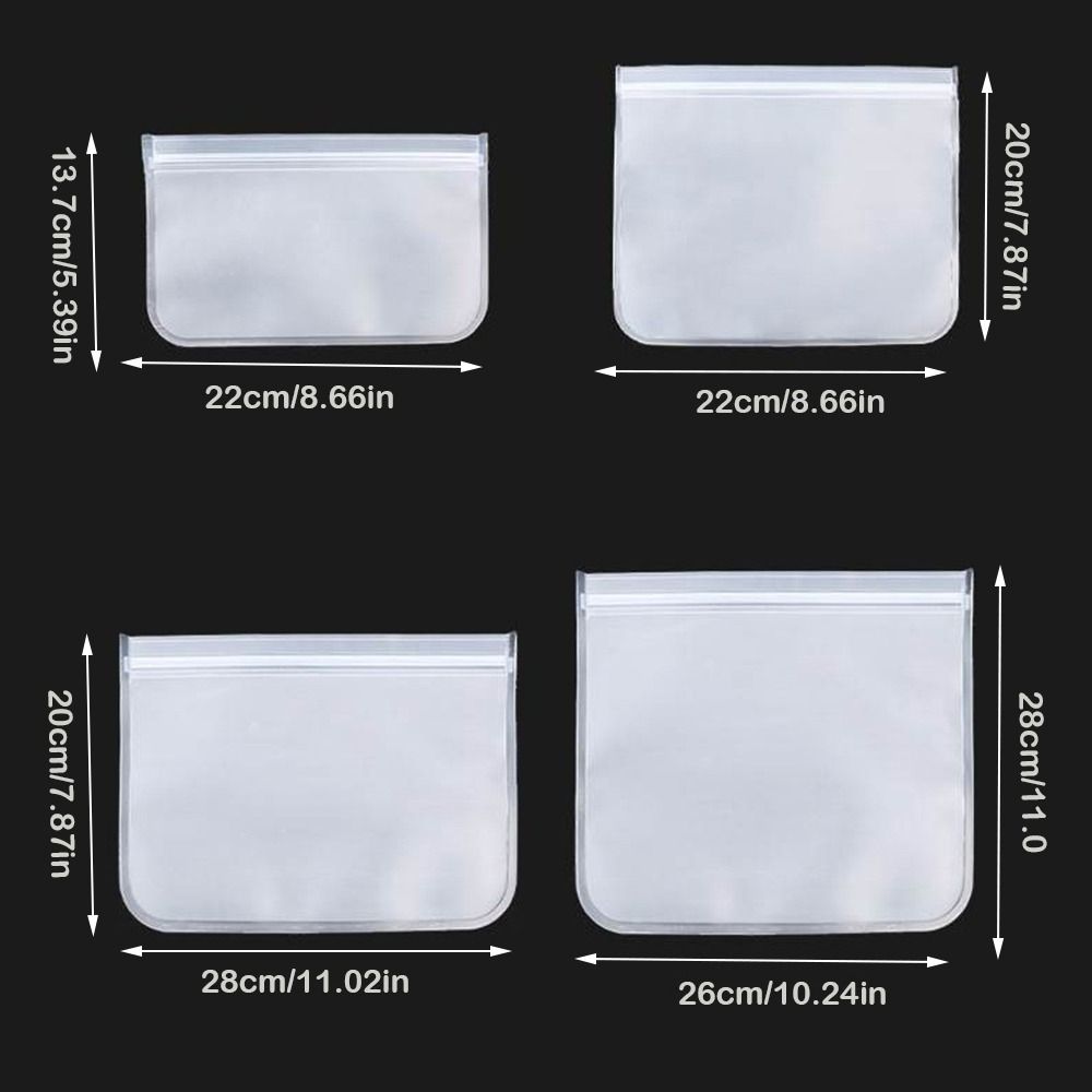 Silicone Food Storage Bag Freezer Pocket Reusable Fresh-Keeping Bag Vacuum Sealed Refrigerator Pouch Vacuum Fresh Sealed