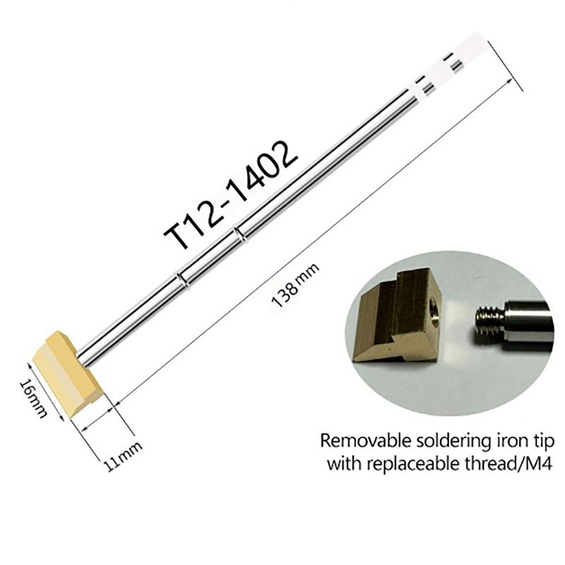 T12 Soldering Iron Tips Rapid Heating Spatula Model 1401/1406 T12 Replacement Electric Soldering Iron Tips Welding Tools