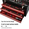 108-Piece 3-Layer Drawer Hardware Tool Box: Household Repair Set with Socket Wrench