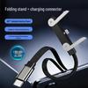 Foldable Mobile Phone Charging Stand with Fast Charging Cable - Portable and Compatible with Multiple Phone Models.