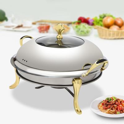 2,5 l Rundtopf Edelstahl 24 cm Topf Buffetwärmer