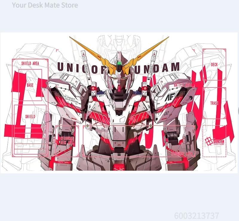 Gundan Play mat Homemade Mobile Suit Gundam: The Witch From Mercury Rubber Non-Slip Battle Card Mat