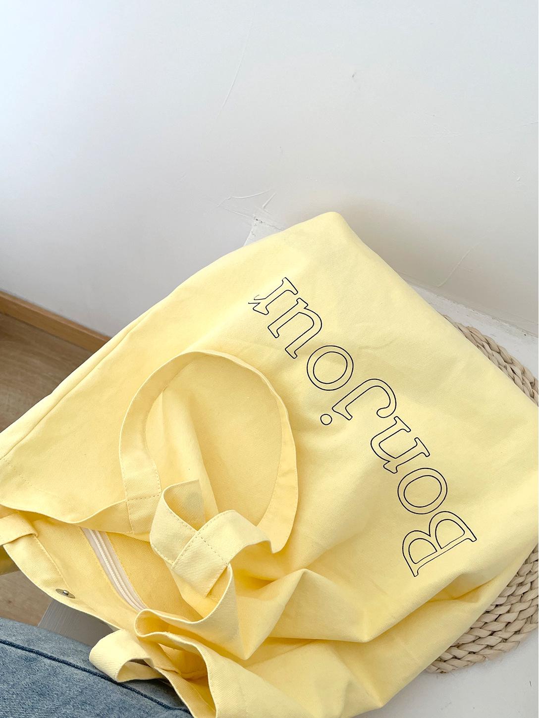 

«Трансграничная корейская однотонная холщовая сумка через плечо для студентов»