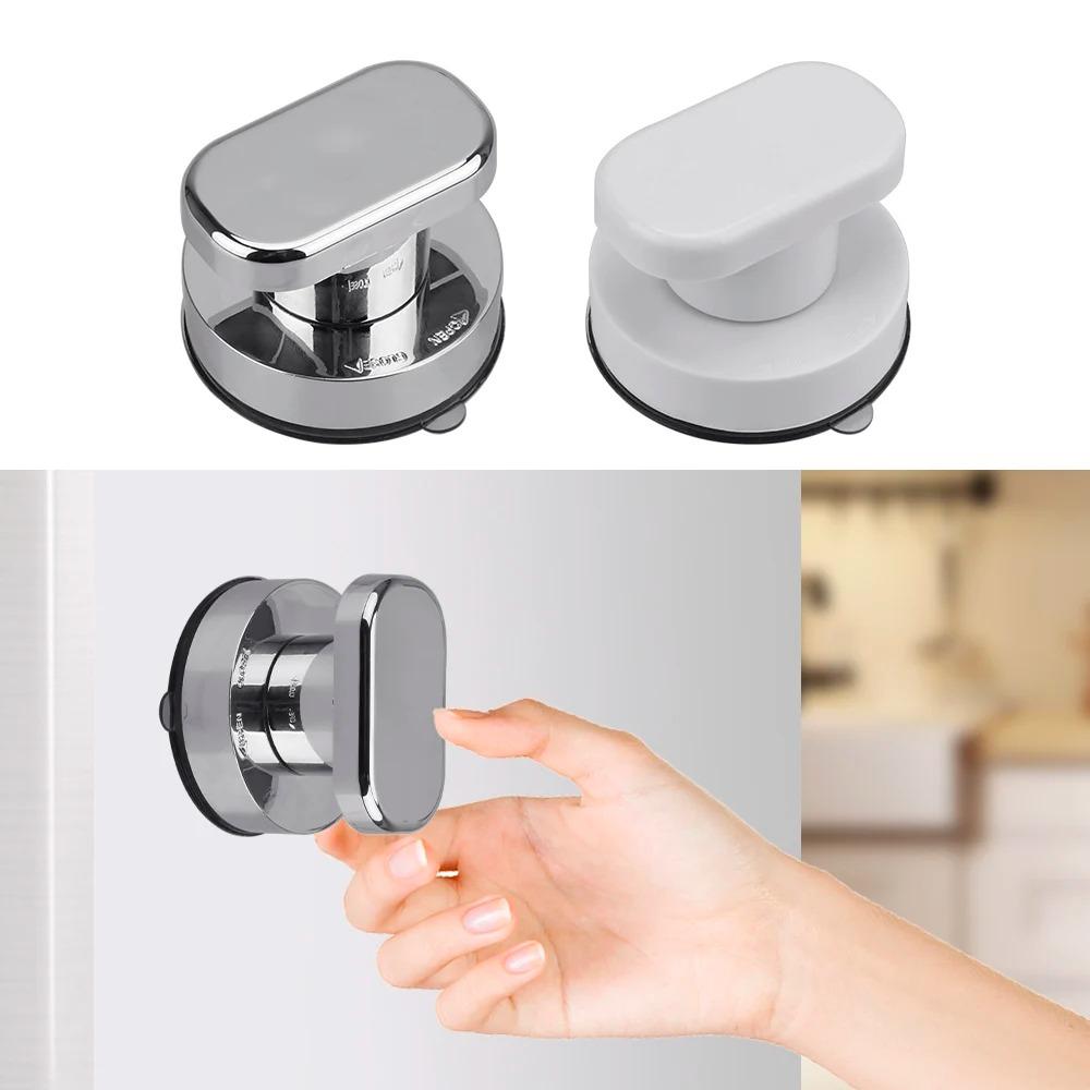 with Suction Cup Shower Handle Furniture Cabinet Knobs Shower Safe Grip Knob Useful Door Pulls