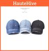 Design Damaged Fashionable Neutral Sunshade Denim Baseball Hat Outdoor For