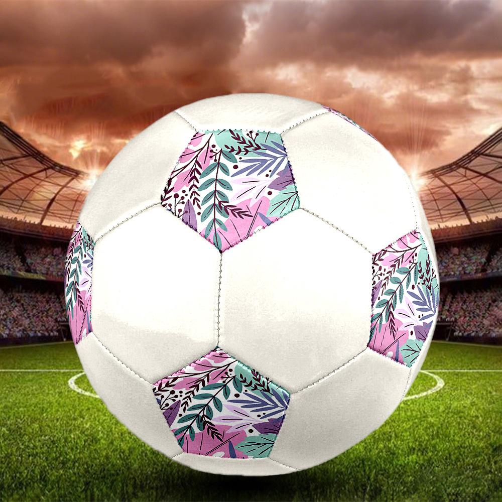 1PC Abstract Floral Soccer Ball Size 5 Football Machine Sewn Indoor/Outdoor Universal Football A50