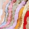 2.5cm Pleated Christmas Ribbon for Floral Arrangements & DIY Bouquets