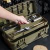 Tool Storage Box Pouch PP Material With Secure Lock Internal Dividers Medium 6.5L Small 4L Capacities Organized Solution