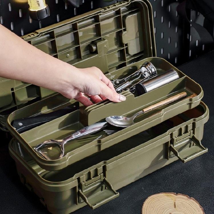 Tool Storage Box Pouch PP Material With Secure Lock Internal Dividers Medium 6.5L Small 4L Capacities Organized Solution
