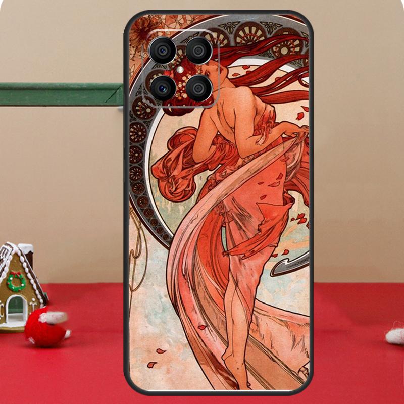 Alphonse Mucha Kunst Hülle Für Honor Magic 7 Lite 6 8 Pro Honor 400 200 70 90 X8c X8b X9a X9b X9c X9d Win RT Hülle