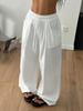 2026 Grenzüberschreitende Europäische & Amerikanische High Waist Lässige Weitbeinige Kordelzug-Hose