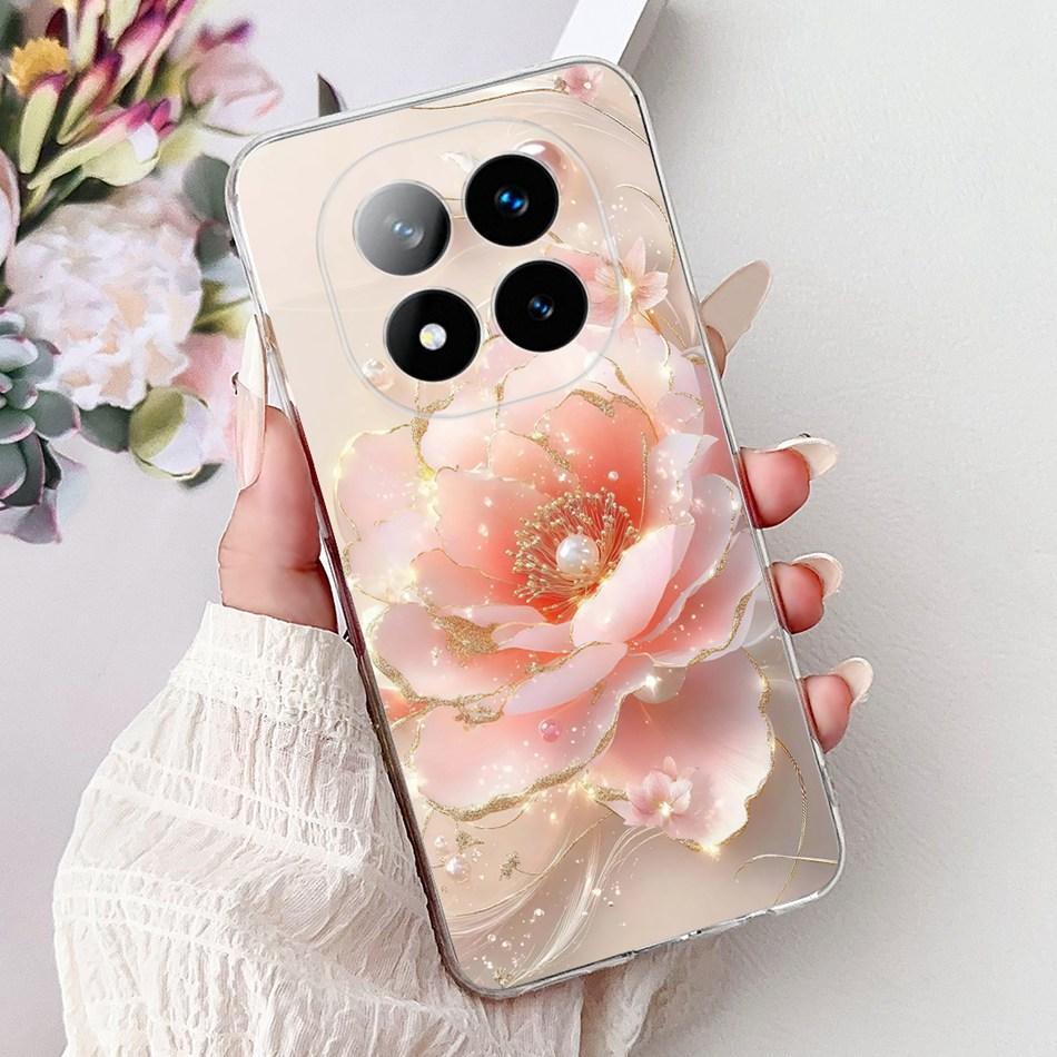 For Xiaomi Redmi Note 14 Pro+ Elegant Floral Butterfly Phone Case For Redmi Note14 Pro Plus 5G Soft Silicone TPU Cases