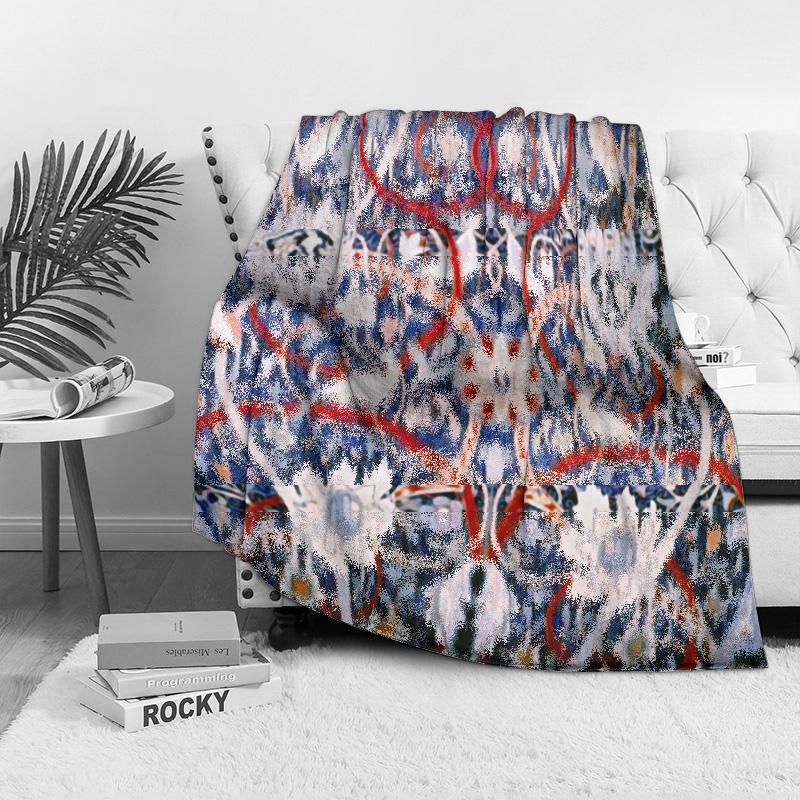 Intricate Peacock Pattern Blanket Floral Design Bed Cover Decorative Throw Blanket Home Decor Sofa Cover Gift Idea