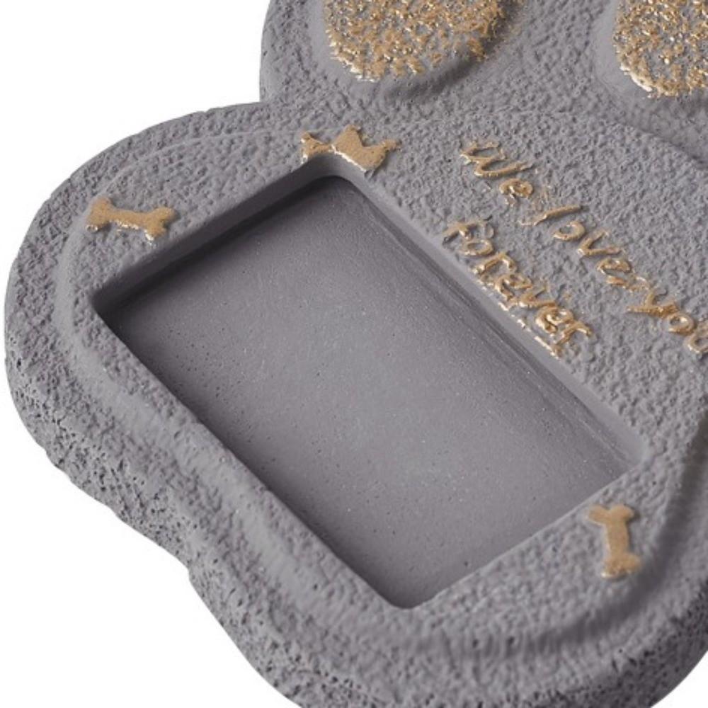 Cement Dog Tombstone Heart Cat Grave Marker Pet Loss Gift Pet Memorial Stone Garden